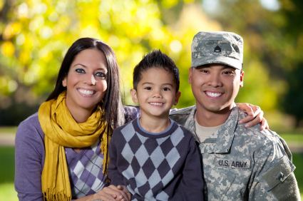 Asian-Hispanic Military Family